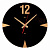 Часы 4041-005Gld Часы настенные стеклянные d=39 см открытая стрелка "Двенадцать" Рубин